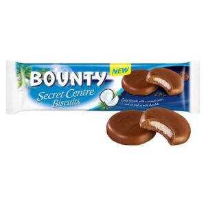 Bounty Secret Centre Chocolate Biscuits 4.65oz 12ct UK Import